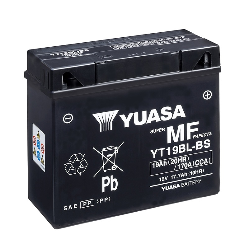 Batterie Moto Yuasa YT19BL-BS 12V 19Ah